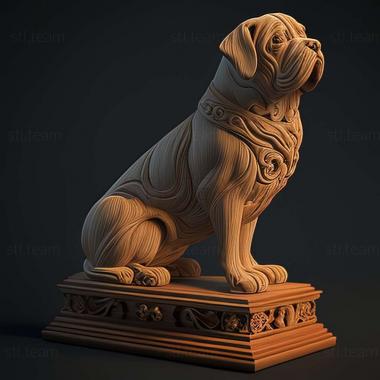 3D модель Відома тварина Єльської собаки (STL)